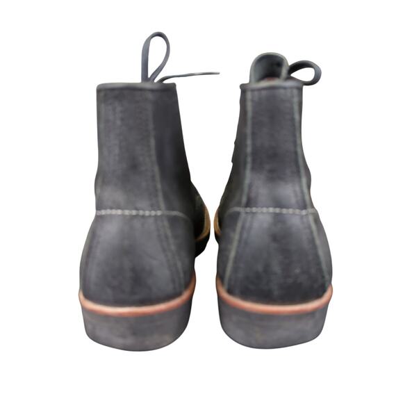 Red Wing 2955 Blacksmith Spitfire Boots Heritage Black Men's 8D Rough-out Wax - Picture 5 of 8